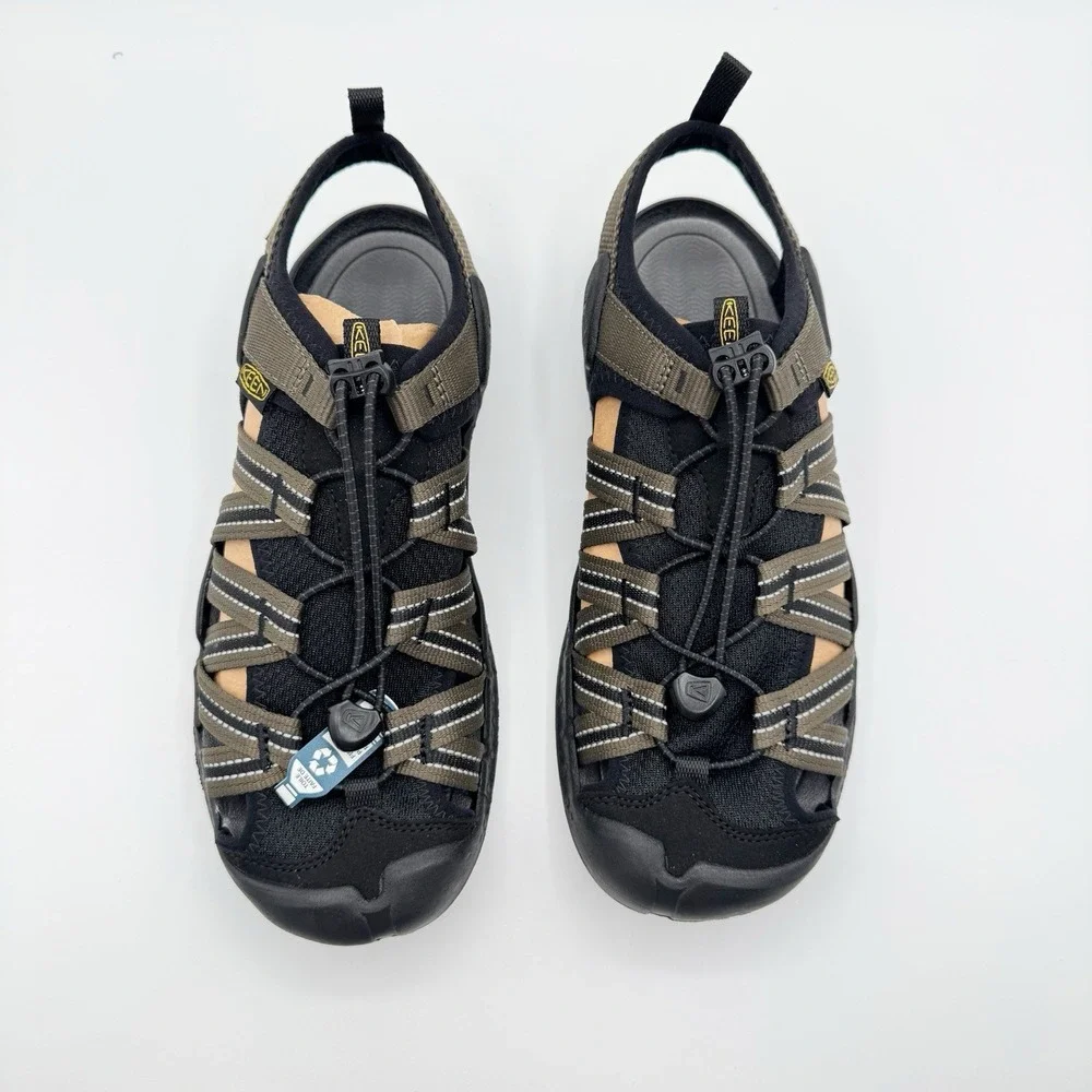 KEEN Drift Creek H2 Men Size 7.5 Olive/Black Water Sandals